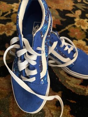 Vans Kids Old Skool Galactic Glow in the Dark size 3 NWOB